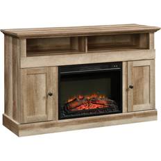 Natural Furniture Sauder Cannery Bridge Media Fireplace Lintel Oak Lintel Oak