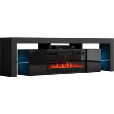 Soleo BL-EF Electric Fireplace 79 TV Stand