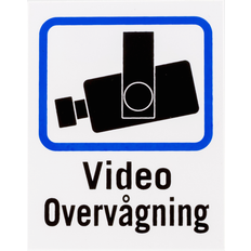 Informasjonsskilt Deltaco Video Surveillance Sign 8x10cm 2-pack