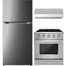 Forte 36 inch GAS Freestanding Range in Black - FGR366BBB