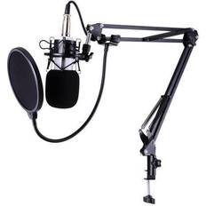 Microphone for recording Pro Condenser Microphone w/ Shock Mount Arm Stand Pop Filter For Recording Studio Stage