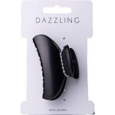 Svarte Hårspenner Dazzling Hår Hair Clip Matte Black