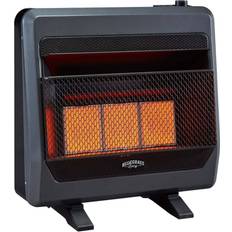 Fireplaces Bluegrass Living Propane Gas Vent Free Infrared Gas Space Heater w/Blower & Base Feet, 28000 BTU