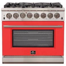 Forno 36" Pro-Style Dual Fuel Red
