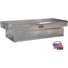 Truck bed tool box Buyers Products Aluminum Crossover Truck Box, 20x63x13, Silver