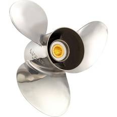 Boat Engine Parts Solas 3-Blade Propeller, Rubber Hub Stainless Steel, 13-3/4 dia. x 13 pitch, RH