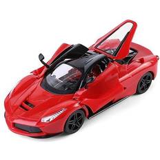 RC Cars Red Rc Sports Car Convertibles Fast Furious Classic Scale 1:16 Sound Flash Light (TOYCAR114) Red