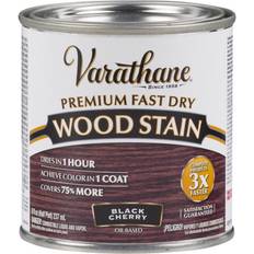 Black stain wood Varathane 262028 Premium Fast Dry Wood Stain, Half Pint Black