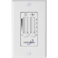 Cold Air Fans Remote controls for fans Minka Aire Wall Mounted Remote Control for Light Fan WC106-WH