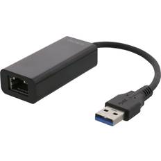 Gigabit Ethernet (1 Gbit/s) Nettverkskort Deltaco USB3-GIGA5