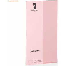 Rössler Coloretti kuvert DIN långa 80 g/m² 5-pack rosa