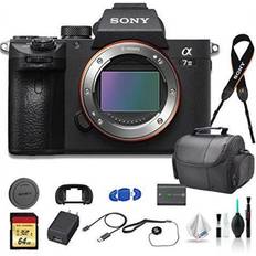 DSLR Cameras Sony Alpha a7 III Mirrorless Digital Camera (Body Only) Bundle With Bag, 64GB Memory Card, Memory Card Reader and More