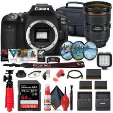 Canon EOS 90D DSLR Camera with PC Free Accessory Bundle 3616C002 A