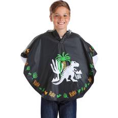 Floss & Rock Color Changing Dinosaur Poncho Green/Black/Gray One-Size