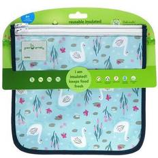 Green Sprouts Reusable Snack Bags (2 Pack) Aqua Swan Set