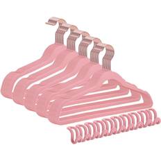 3 Sprouts - 10Pk Pink Velvet Non-Slip Hangers