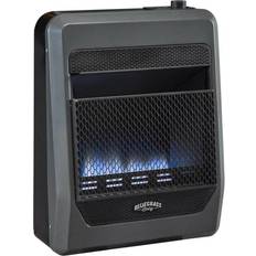 Fireplaces Bluegrass Living Propane Gas Vent Free Blue Flame Gas Space Heater w/Blower & Base Feet, 20000 BTU