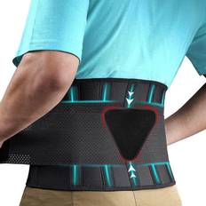 Back Braces for Lower Back Pain Relief with 4-TIME Stronger Support, Two  pieces Back Support Belt with Pulley System for Men/Women for  Work,Anti-Skid Waist Support for Sciatica 