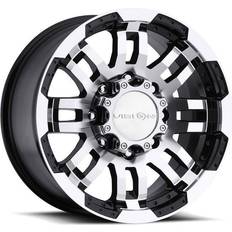 Vision Warrior 375 Gloss Black Machined Face Wheel 16x8"/6x139.7mm