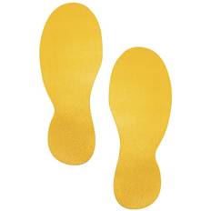 Durable Floor Marking Shape Foot Yellow Pack