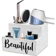 Hair Tool Organizer, Clear Acrylic Hair Dryer and Hair Styling Tools  Organizer, Bathroom Countertop Blow Dryer Holder, Vanity Caddy Storage  Stand for Accessories, Makeup, Toiletries 