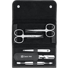 Nagelpflegeset Zwilling Classic INOX Manicure Pedicure Set Nail Care Real Leather with Push Button 5 Pieces