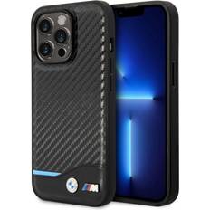 BMW Carbon Effect Printed Logo Case for iPhone 14 Pro Max