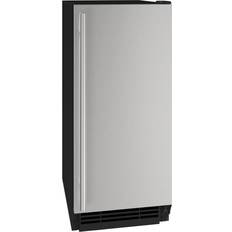 KoolMore 315-lb Flip-up Door Freestanding For Commercial Use Cubed Ice Maker  (Black Stainless Steel) in the Ice Makers department at