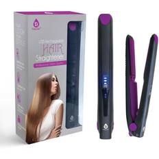 Purple Hair Straighteners Pursonic USB Rechargeable Portable Hair Straightener Mini Professional Salon Quality
