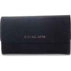 Michael Kors Jet Set Travel Large Trifold Leather Wallet (Vanilla