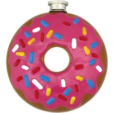 Donut Flask Accessory - Pink One-Size Hip Flask