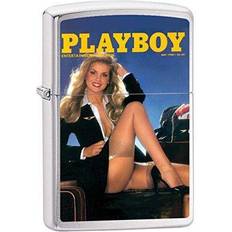 Zippo Playboy Cover May 1980 Pocket Lighter, Brushed Chrome, One