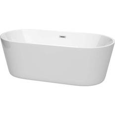 White Freestanding Bathtubs Wyndham Collection Carissa (WCOBT101267) 170.18x81.28