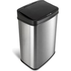 Safco 30-Gallons Steel Commercial Touchless Kitchen Trash Can with