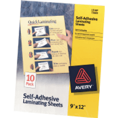 Avery Lamination Films Avery 73603 Clear Self-Adhesive Laminating Sheets, 3