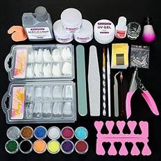 Gift Boxes & Sets Acrylic Nail Kit with Acrylic Liquid & Nail Glue Nail Kit Set Everything French Tips Nail