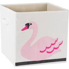 Design Imports E-Living Store Children Swan Collapsible Fabric Storage Cubes Pink