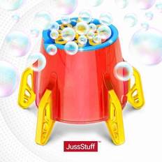 JussStuff Rocket Bubble Machine, Red/Yellow (RFD384365) Quill