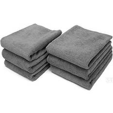 Yoga Equipment S&T INC. Microfiber Fitness Exercise Home Gym Towels, 360 GSM, 6 Pack, 16-Inch x 27-Inch