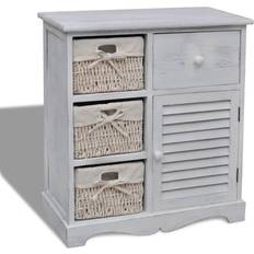 Braun Lagerschränke vidaXL Chest with Baskets Lagerschrank 60x63cm