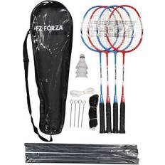 Badmintonsett og nett FZ Forza sommersæt, 4 ketsjer + net, 2