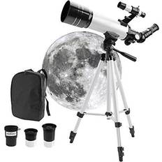 Telescopes Demengite 70mm Aperture 400mm AZ Mount Astronomical Refractor Telescopes for Adults and Kids Fully Multi-Coated Optics Astronomy Refractor