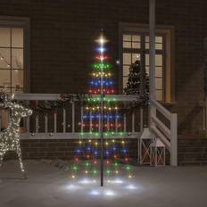 LED-Beleuchtung Fahnenmast-Beleuchtung vidaXL Colourful, 108 Christmas Tree on Fahnenmast-Beleuchtung