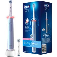 Elektriske tannbørster & Tannspylere Braun Pro 3 3000 Sensitive Clean + 2 Brush Heads