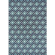 Indoor outdoor carpet squares Momeni Baja Squares Blue