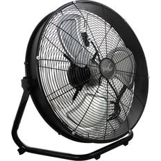 Fans Vie Air 20 3 Speed Industrial Floor Fan with Adjustable Head, Black