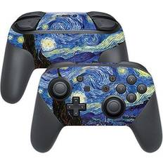 Controller Decal Stickers MightySkins Compatible with Nintendo Switch Pro Controller - Starry Night Protective, Durable, Vinyl Decal wrap Cover Change