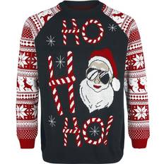 Ugly Christmas Sweater Ho Ho Ho Christmas Jumper - Multicolour