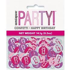 Unique (16, Pink) Party Glitz Foil Confetti