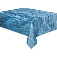 Bordduker Unique Ocean Waves Plastic Tablecover Sea Party Tableware Table Cover